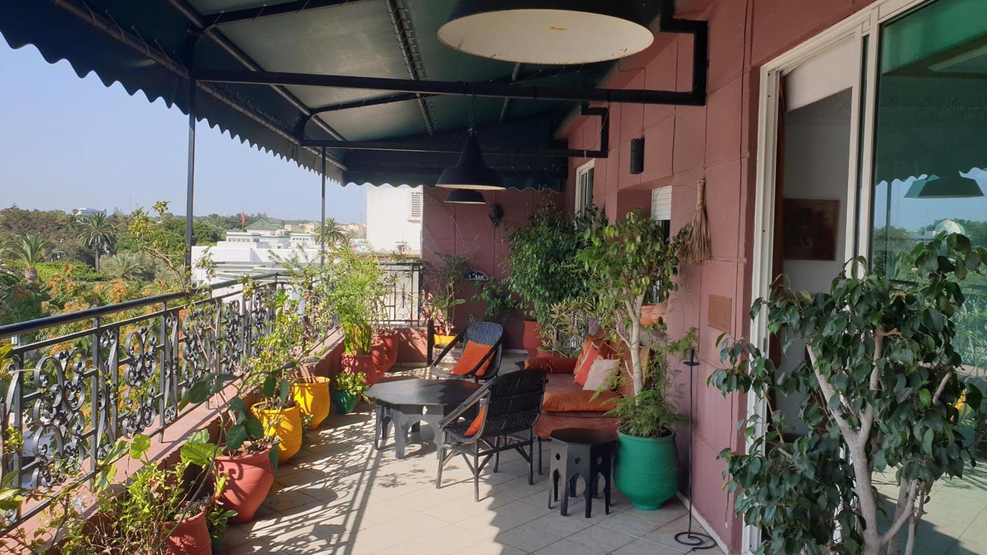 Appartement Agreable Avec 2 Tres Belles Terrasses Au Coeur De Rabat Exterior photo